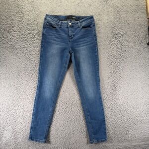 Thorn Universal Jeans Womens 10 Blue Cotton Denim Skinny Workwear Faded Stretch